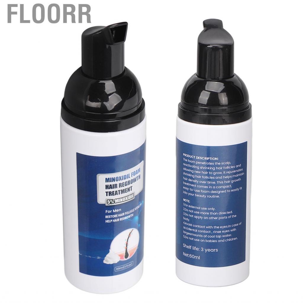 Floorr Hair Growth Foam  Professional Regrowth 60ml Nourishing for Daily Life Men