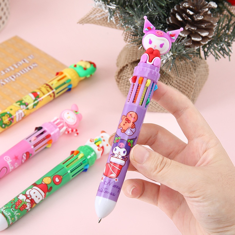 Sanrio Bút Bi Ngòi 0.5mm 10 Màu Đáng Yêu