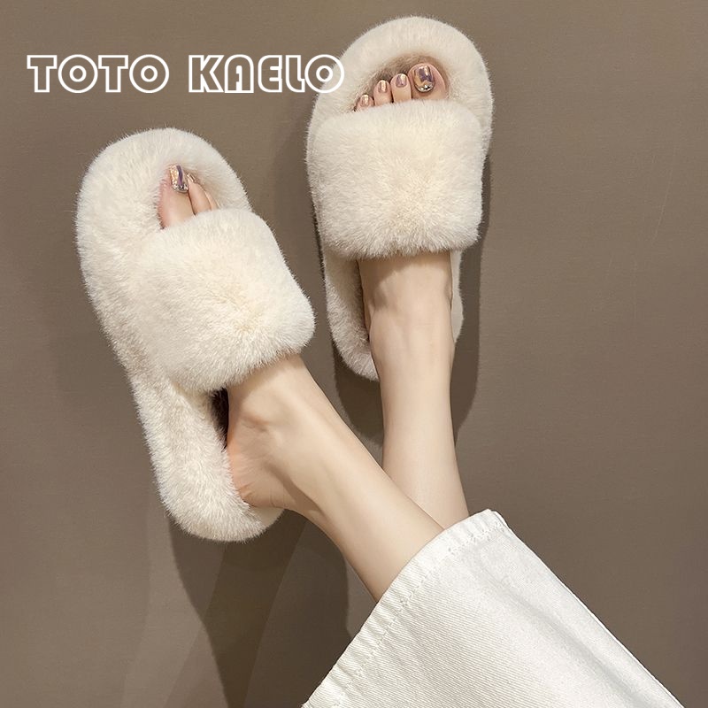 TOTOK  dép lông dép bông Đế Dày dép quai hậu đế cao 2023 hot trend Phù hợp Thoải mái Linh hoạt Chống thấm nước FDL23A0ABS 41Z231013