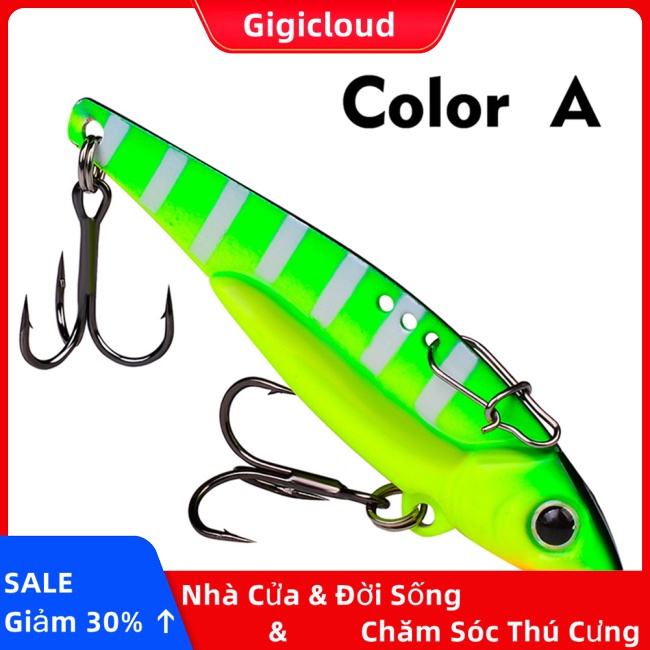 Gigicloud Mồi Câu Cá Nhân Tạo 3d Bằng Kim Loại Lấp Lánh