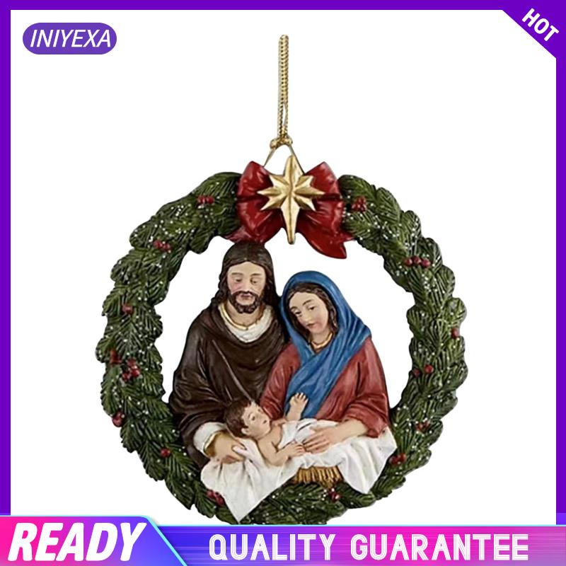 Phụ Kiện Treo Trang Trí Cây Thông Giáng Sinh Hình Chúa jesus