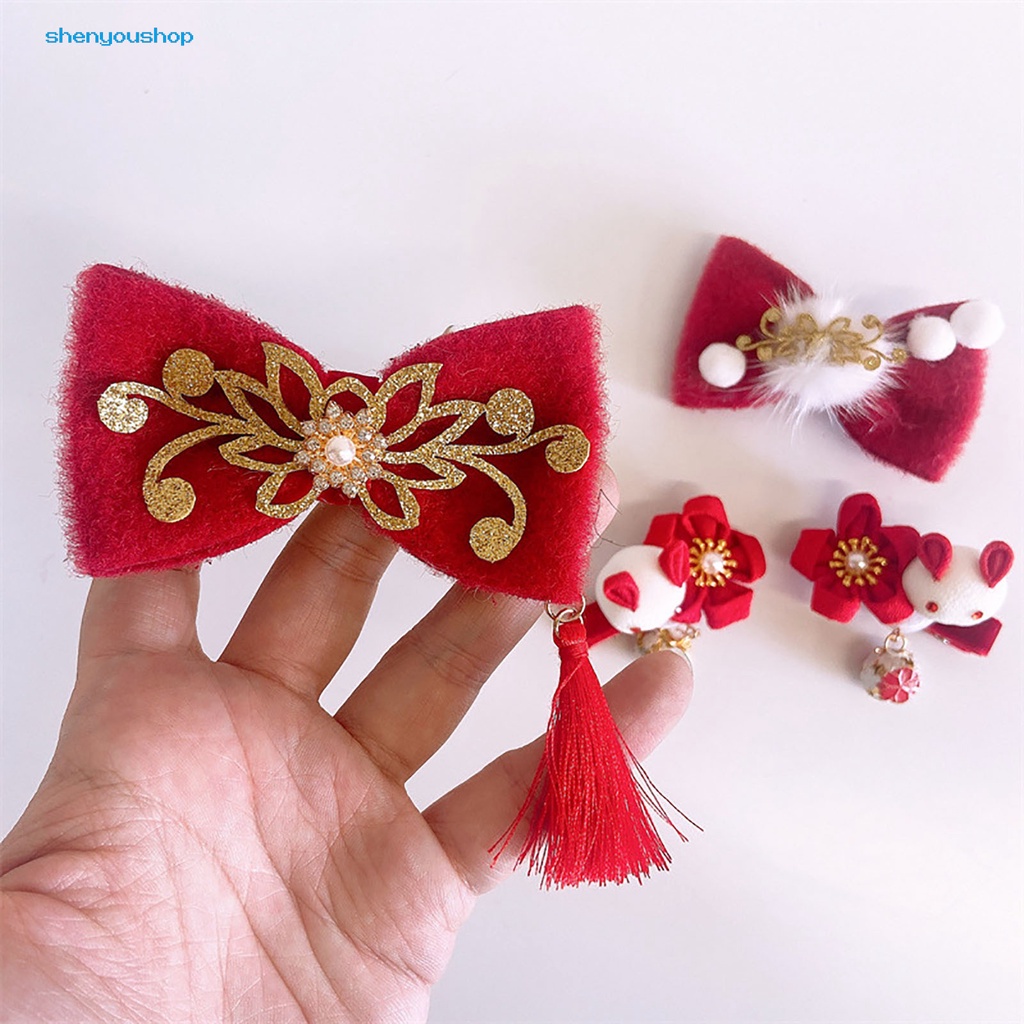 Băng Đô Cài Tóc Vải Hình Cá Đỏ Phong Cách Trung Hoa Đẹp Mắt Dễ Dàng Chống Vỡ Trang Trí Năm Mới Dành Cho Bạn Gái
