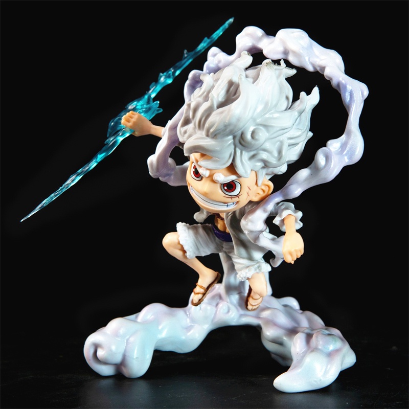 Mô Hình Nhân Vật luffy gear 5 sun god nika Phim one piece 16cm