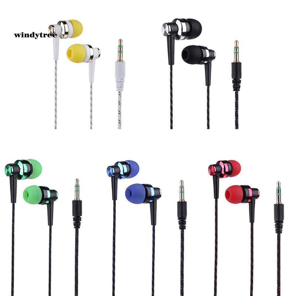 Tai Nghe Nhét Tai Dây Bện Sành Điệu Không Có Micro