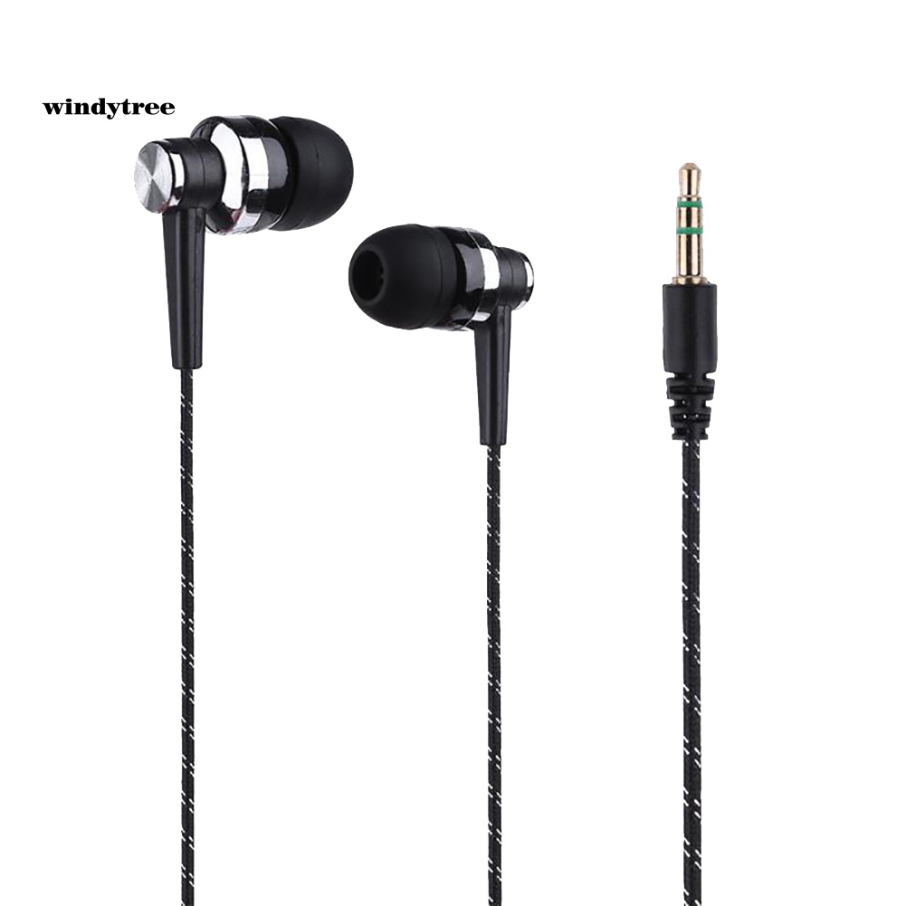 Tai Nghe Nhét Tai Dây Bện Sành Điệu Không Có Micro