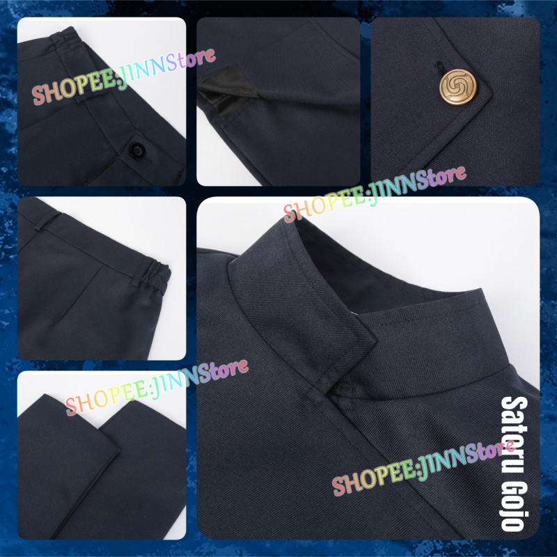 - Jn -  Bộ Trang Phục cosplay Nhân Vật anime Goo suguru gojo anime jujutsu kaisen