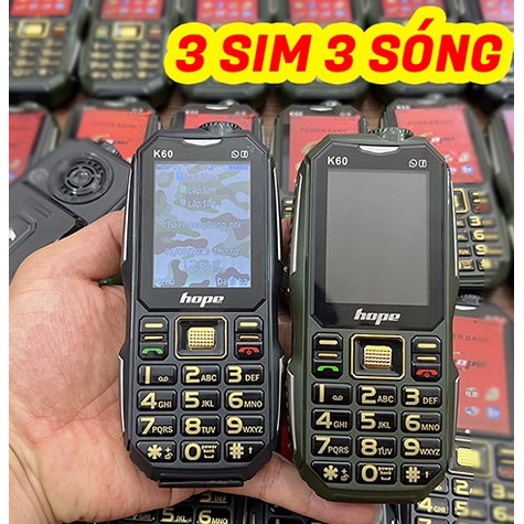 Điện thoại Hope K60 pin 10.000 mah kiêm sạc dự phòng