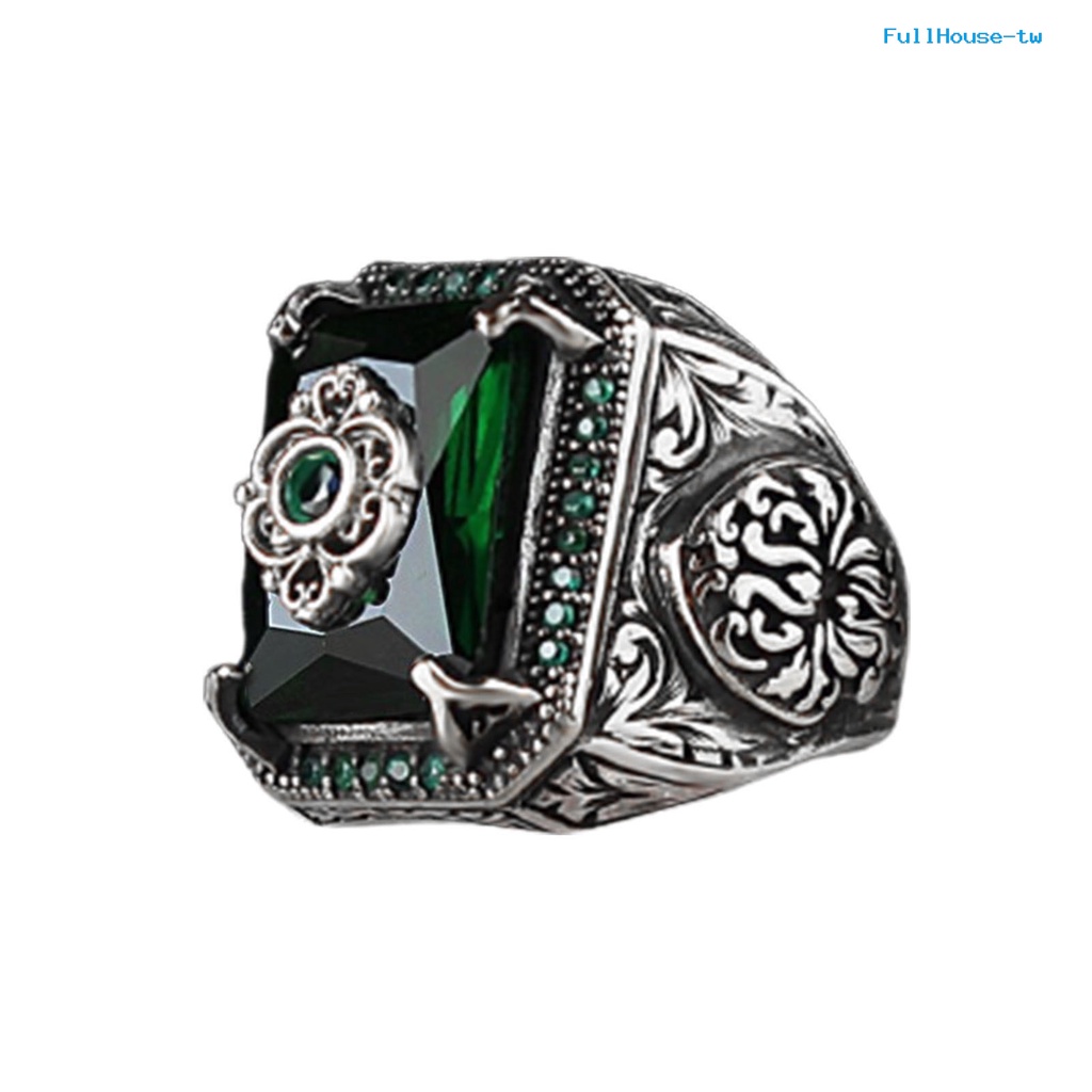 Nhẫn Bản Rộng unisex Bằng Thép Không Gỉ Khối Lượng Nhẹ Hình Học Hoàng Gia Phong Cách vintage Cho Nam Và Nữ