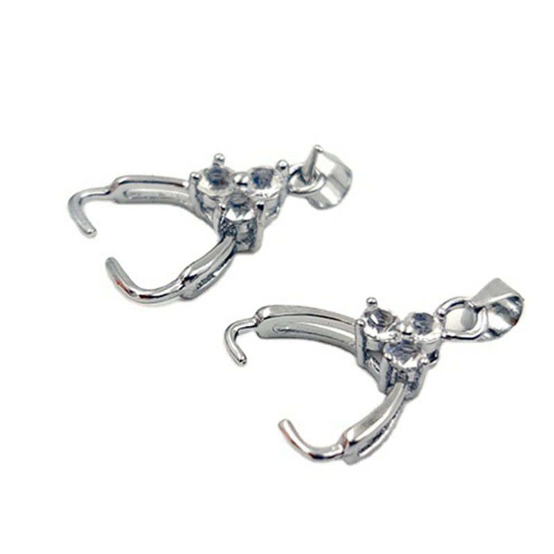 Kẹp Hạt Tròn Bằng Đồng Thau Làm Trang Sức