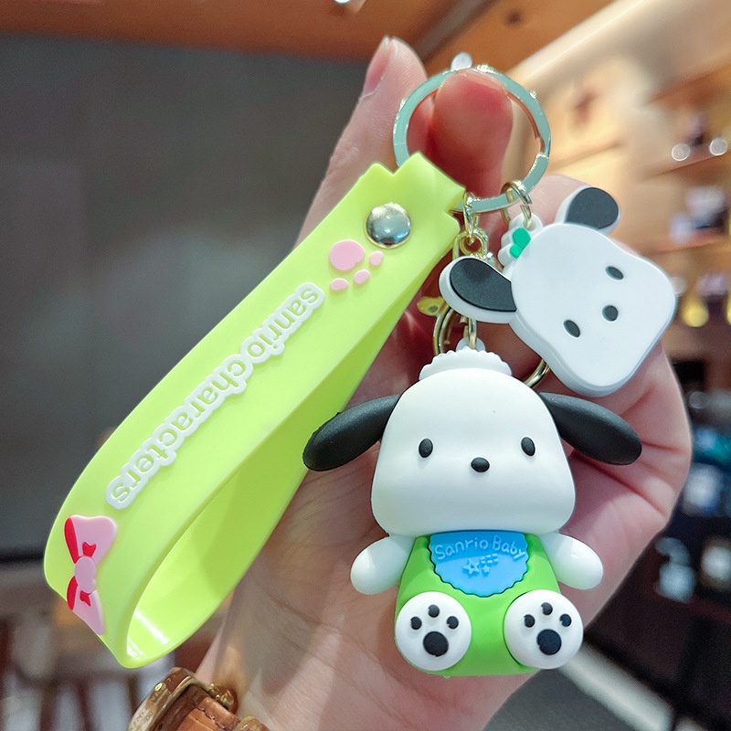 Hoạt Hình Móc Khóa Silicon Hình Chú Chó Alpaca Đáng Yêu