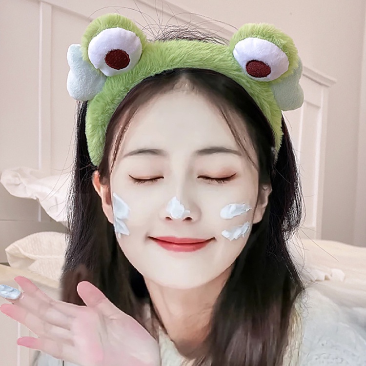 Băng Đô Cài Tóc Hình Ếch Xanh Dễ Thương Thời Trang Mùa Thu Cho Bé Gái