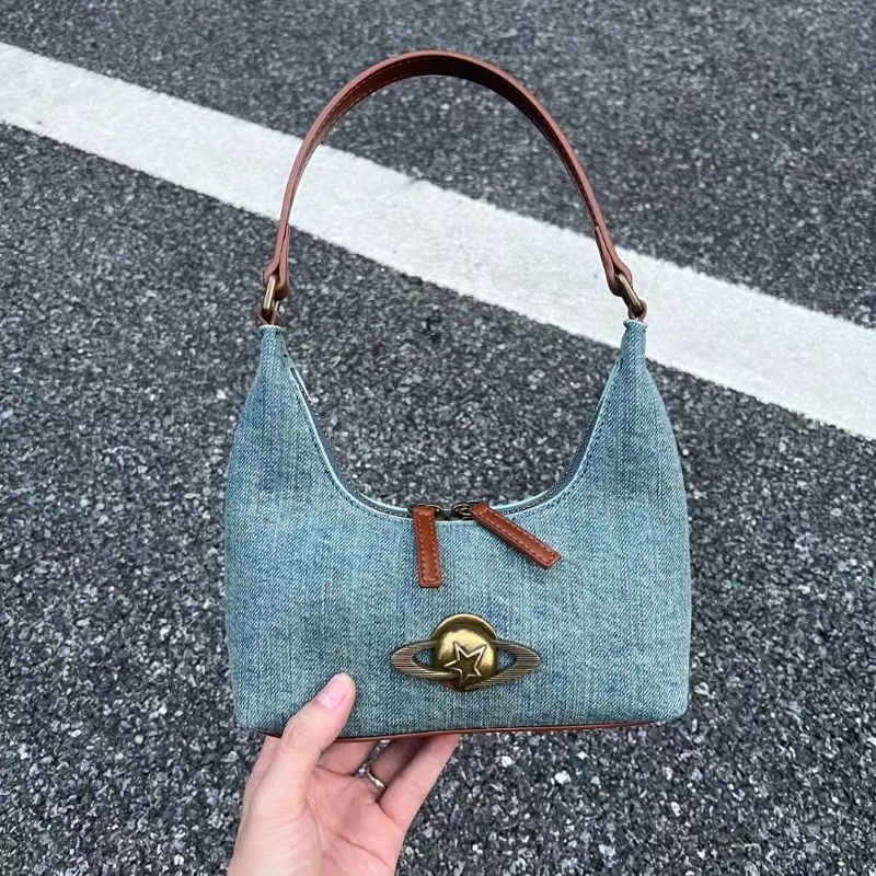 Túi denim Xách Tay Phong Cách Mới Năm 2023 Dễ Phối Đồ
