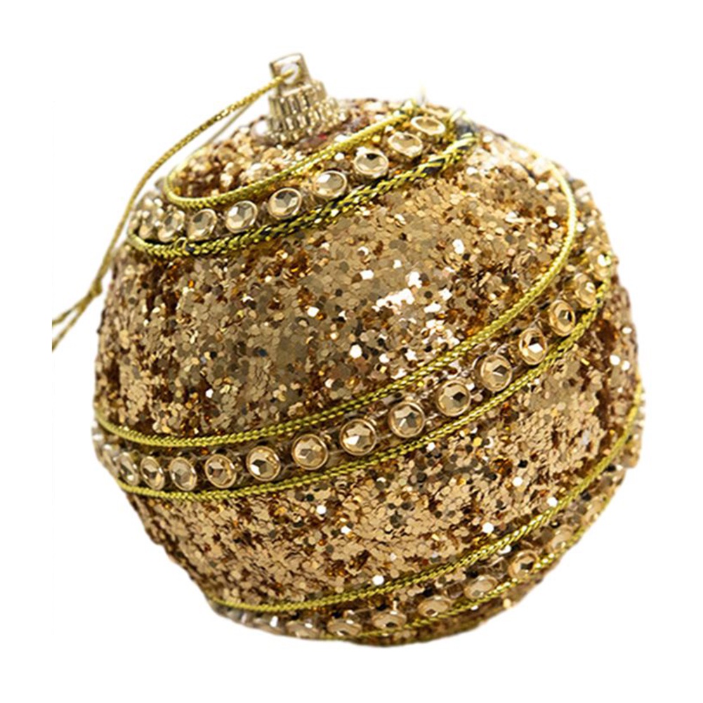 Xmas Tree Balls Glitter Colored Glitter Hanging Ornaments Xmas Tree Balls 8cm