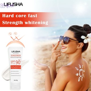 Kem chống nắng Lifusha Cam Dưỡng ẩm Kem chống nắng chống thấm nước Mặt Body Arm Đùi Body Qusl