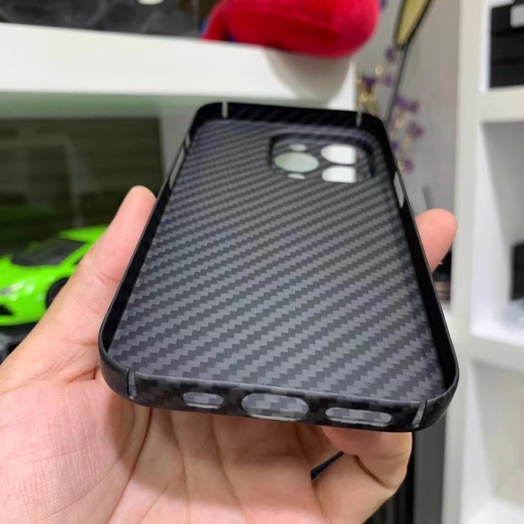 Bao Da Điện Thoại Sợi carbon Siêu Mỏng Cho iphone 14 pro max 13 / 13 pro Ốp