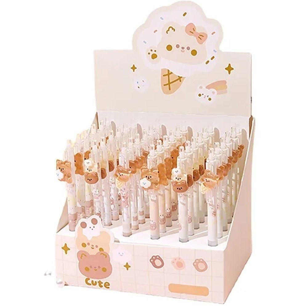 Mmluck Bút Chì Bấm Ngòi 0.5mm In Hình Chú Gấu Dễ Thương Dùng Trong Văn Phòng / Trường Học