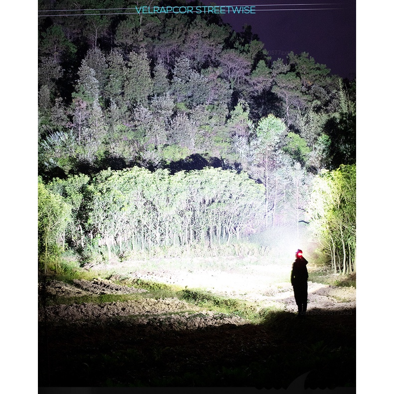 Đèn Đội Đầu Công Suất Cao Có Thể Sạc Lại Dùng Trong Xây Dựng / Leo Núi