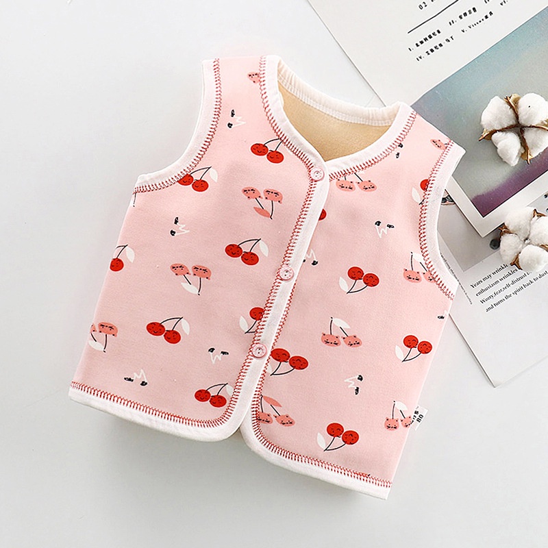 Áo Khoác Lông Cừu Không Tay 73-120cm Dành Cho Bé Trai Và Bé Gái