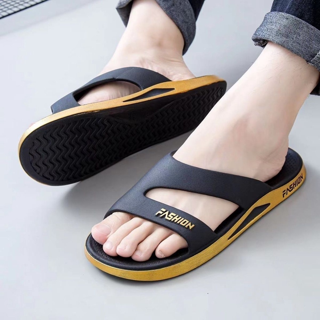 SHANMUSENLIN☘Dép Sandal Thể Thao Chống Trượt Phong Cách Mới Hợp Thời Trang Đi Biển Ngoài Trời Cho Nam insGiày nam Thể thao Thư giãn Thời trang