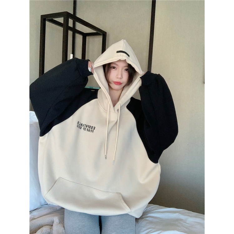 NZN Áo Hoodie Dáng Rộng Thời Trang Mùa Thu Phong Cách Hàn Quốc