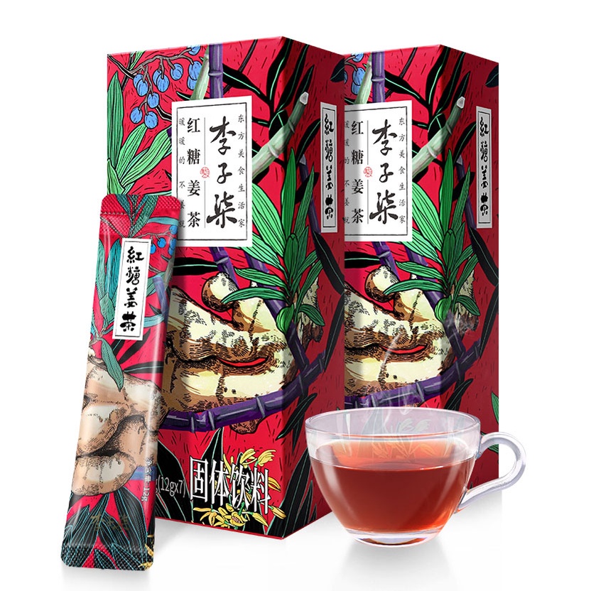 Trà gừng đường nâu, trà hòa tan Lý Tử Thất