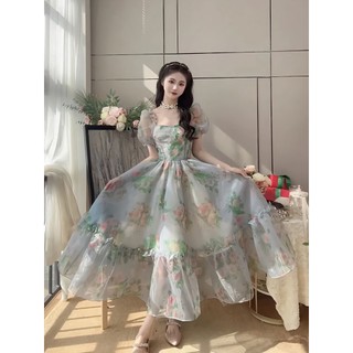 Đầm Hoa Dáng Chữ a Tay Ngắn Thời Trang Mùa Hè Mới 2023