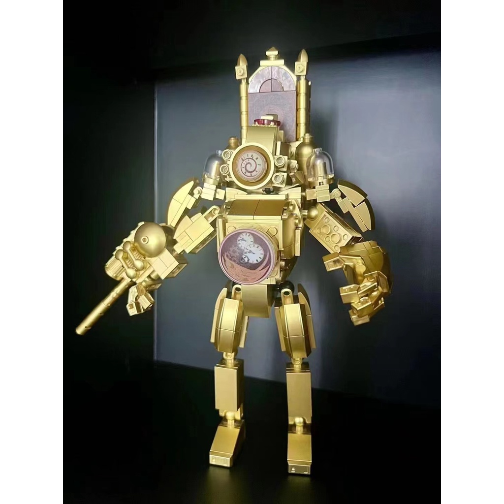 MOC LEGO Skibidi Toilet Block Vàng Titan Loa Nam Nhà Vệ Sinh VS Lớp Trưởng Nam Quà Sinh Nhật Cho Trẻ Em