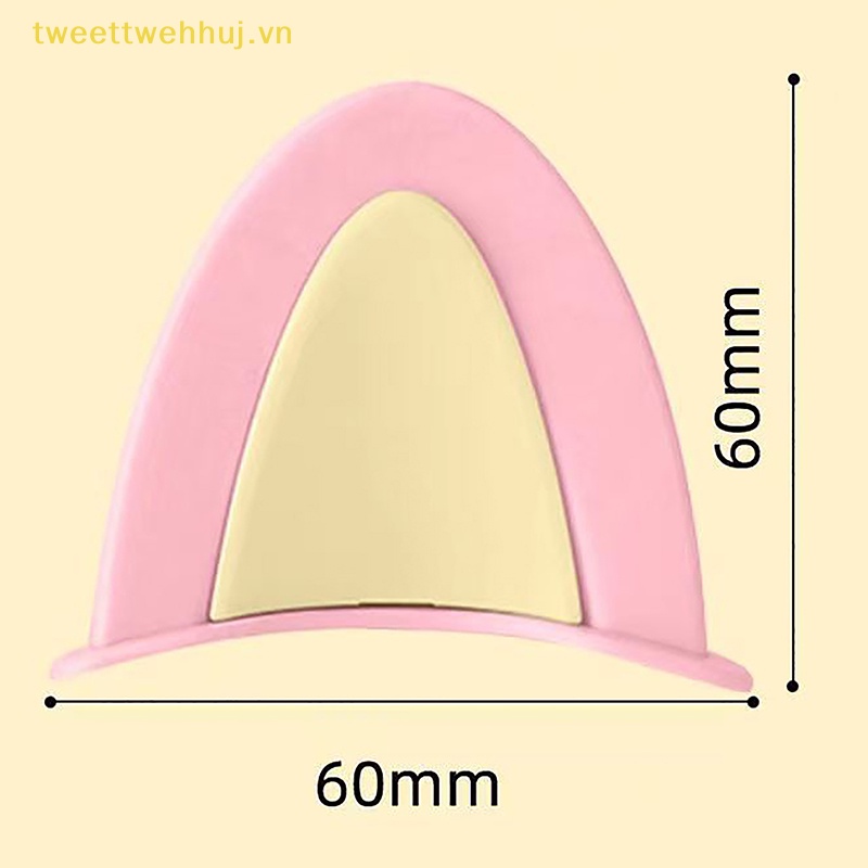 Miếng Dán Trang Trí Mũ Bảo Hiểm Hai Màu Hình Tai Mèo vn