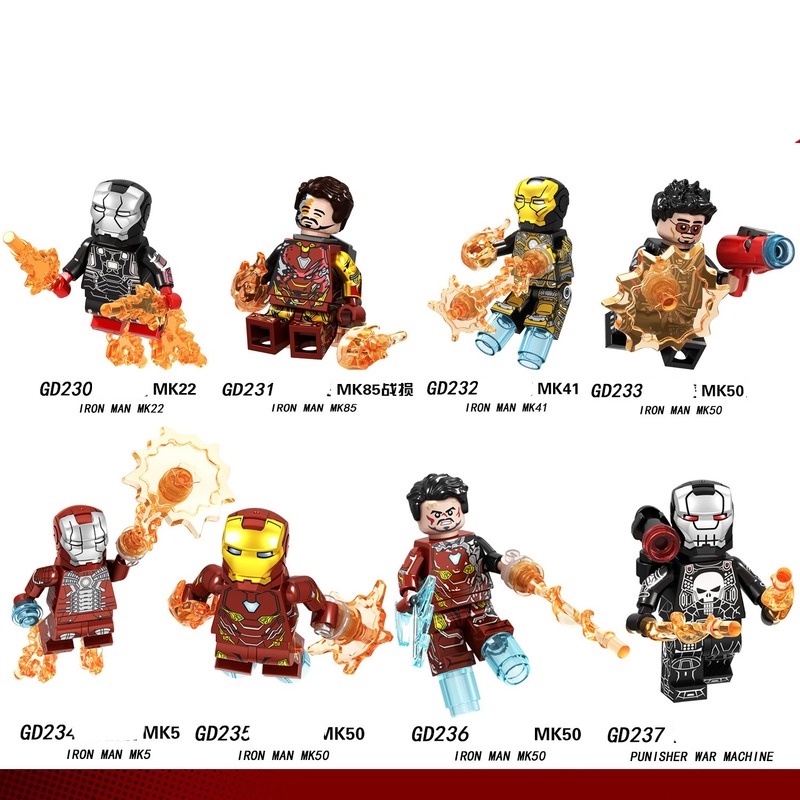 Mô Hình Đồ Chơi Lắp Ráp Nhân Vật Siêu Anh Hùng marvel
