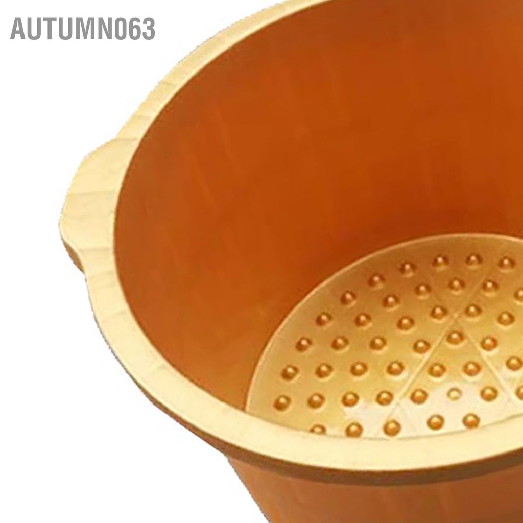 Chậu ngâm chân gấp gọn, thau, chậu, bồn ngâm chân massage có tay cầm Autumn063