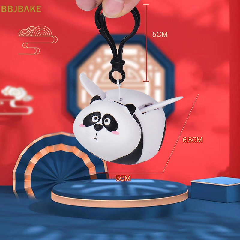 Móc Khóa Mô Hình Nhân Vật anime kawaii panda fat tiger panghu more Wing Làm Quà Tặng Năm Mới kcb