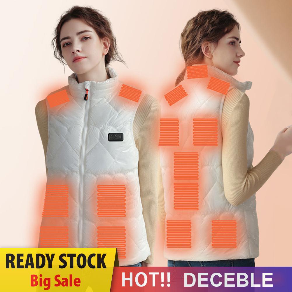 Áo Khoác Sát Nách unisex Làm Nóng Bằng Điện 3 Chế Độ 15 Khu Vực Cho Mùa Đông