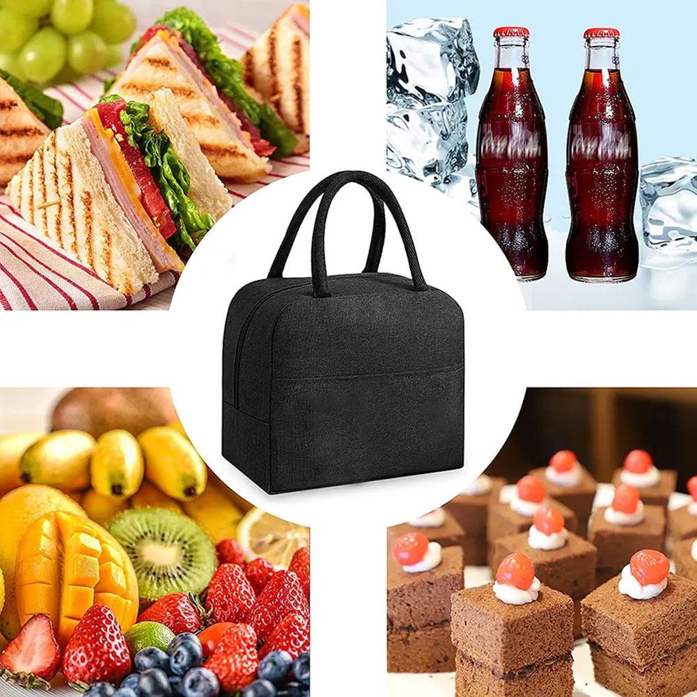 Túi Đựng Hộp Cơm Cách Nhiệt Bằng Lá Nhôm Dày Dặn Cho Trẻ Em l2h3