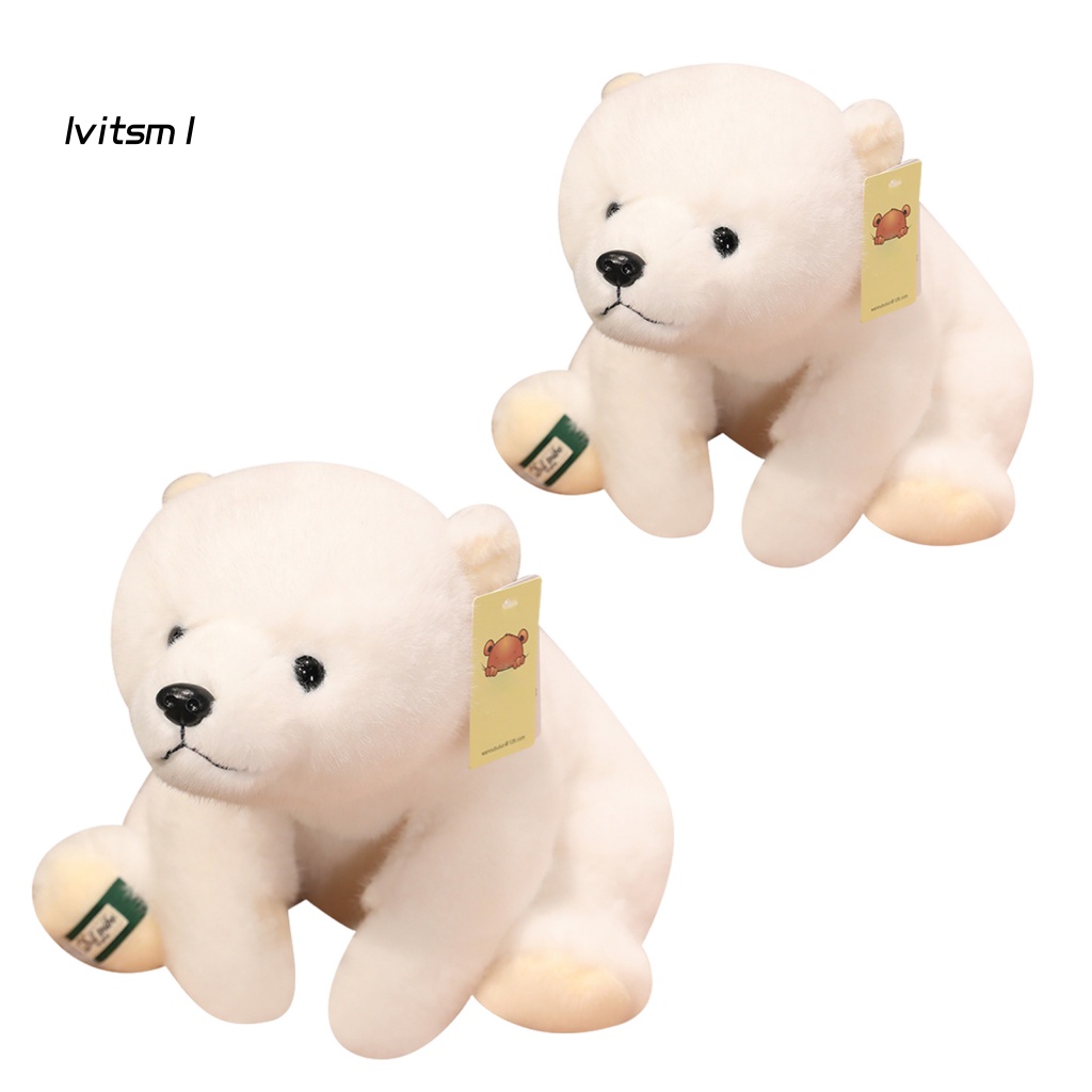 Gấu Bắc Cực Nhồi Bông Mềm Mại Dễ Thương Trang Trí Nhà Cửa Sinh Nhật Trẻ Em Và Nam Ái