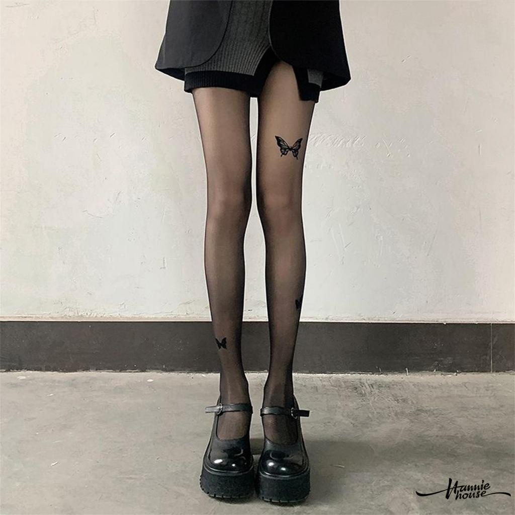 Hannie- Quần Tất Cạp Cao In Hình Bướm Thời Trang Hè Cho Nữ