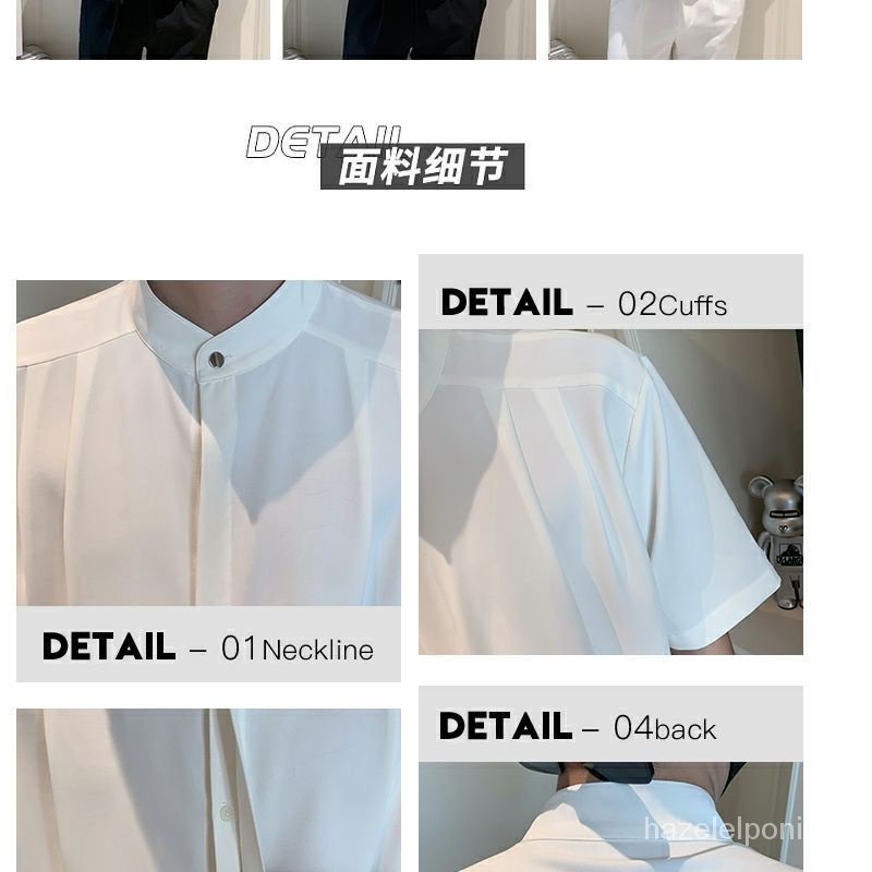 Áo Khoác Vest Tay Ngắn Cổ Đứng Thời Trang Công Sở Cho Nam