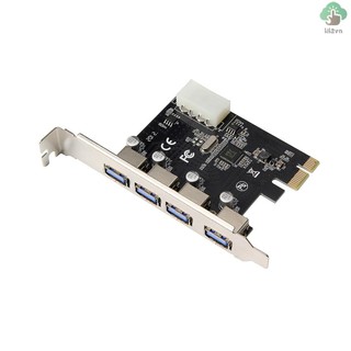 Card mở rộng pcie sang 4 cổng usb3.0 4pin cho máy tính