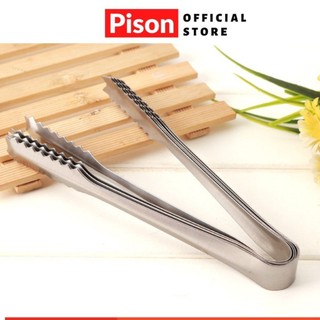 Kẹp gắp thức ăn inox 19cm - kẹp gắp đá - kẹp gắp trái cây _sv888
