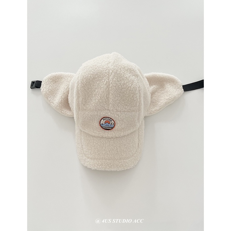 Mũ Len Trùm Tai Kèm Khăn Choàng Cổ Dày Dặn Giữ Ấm Mùa Đông Cho Mẹ Và Bé