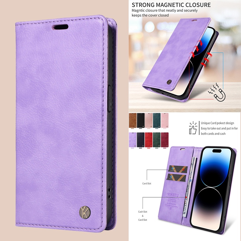 Bao Da Điện Thoại Nắp Lật Hít Tự Động Thời Trang Cho samsung a05 casing a05s a03s a04e a03