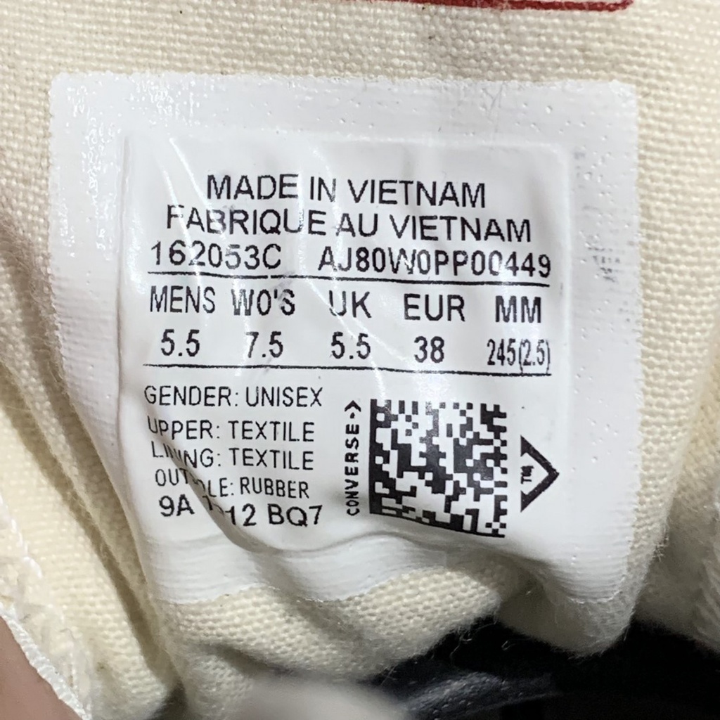 2hand Giày Converse Chuck 70s High Top Parchment 162053C SIZE 38 PVN9792