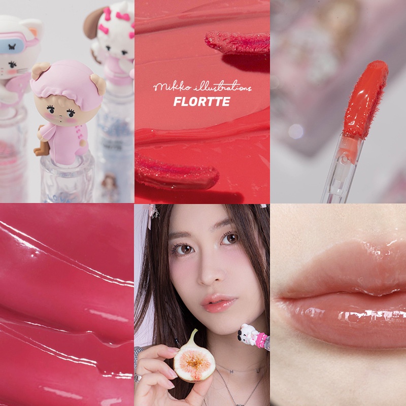 Son Bóng Dưỡng Ẩm Môi flortte X mikko Luwhicey