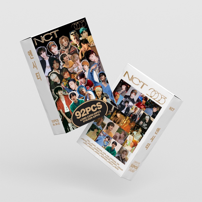 2023 NCT NATION Photocard Lomo Card Postcard Sticker thẻ 60 chiếc + nhãn dán 32 chiếc