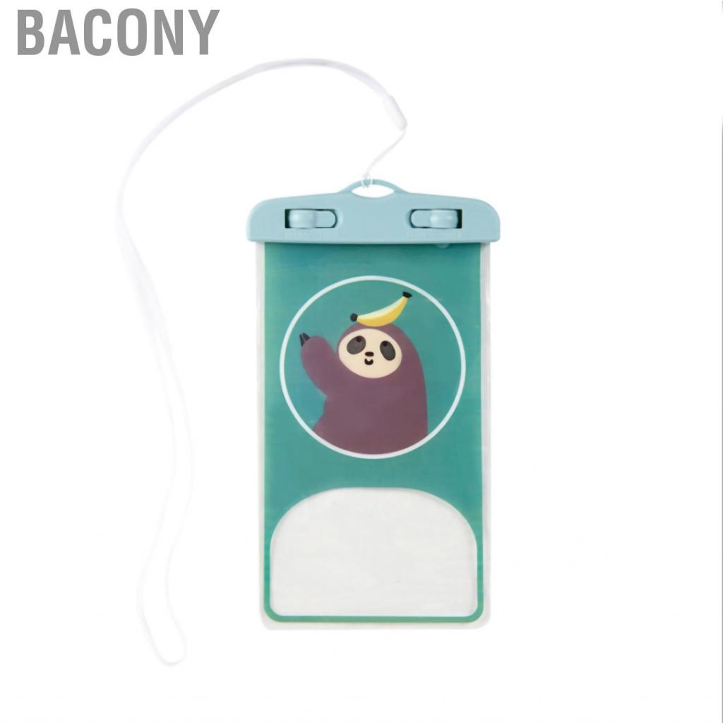 Bacony Floating Waterproof Phone Pouch Case Transparent Support Touch Screen for Water Sports Swimming
