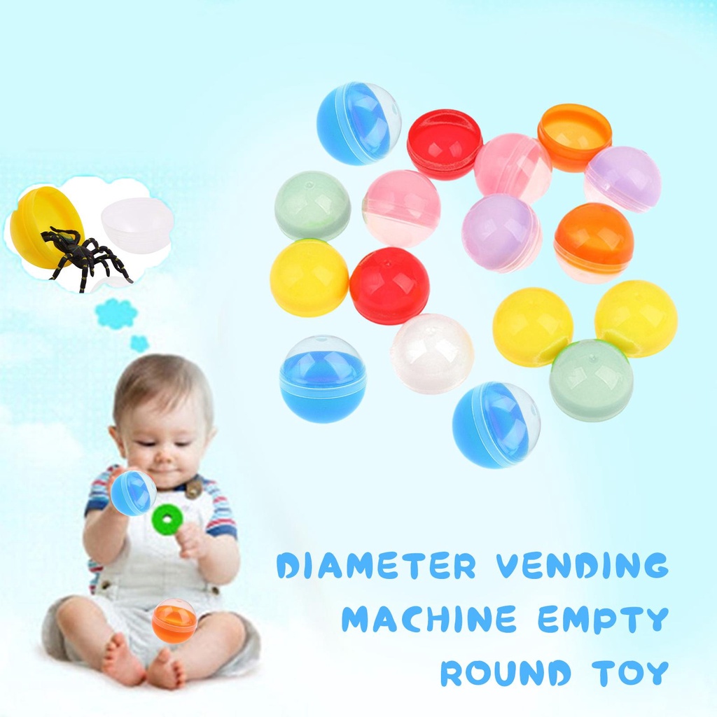 Đồ Chơi Quả Trứng Xoắn Bằng Nhựa Trong Suốt 28mm x2k5