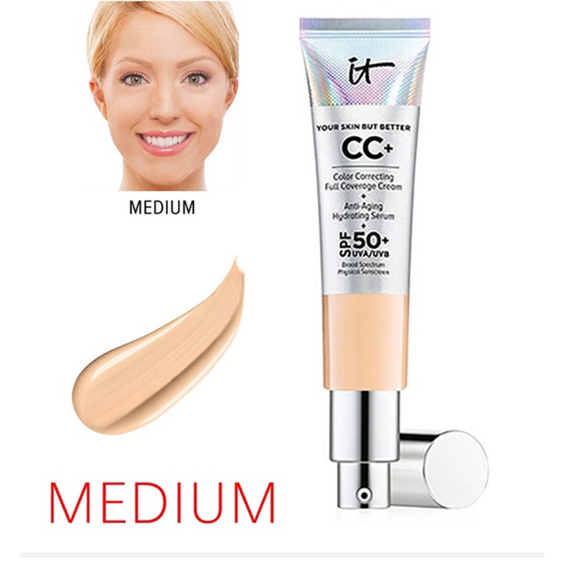 Kem cc + Kem Che Khuyết Điểm Toàn Diện Giúp Chỉnh Sửa Lớp Trang Điểm Hoàn Hảo Dành Cho Bạn Nữ
