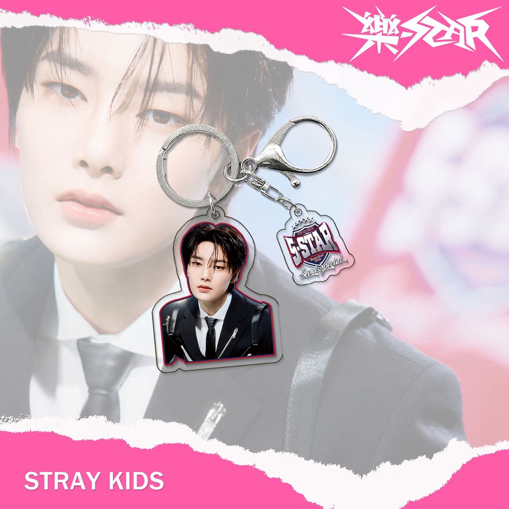Album Mới Của Nhóm Nhạc kpop stray kids  Móc Khóa hwang hyun chen peripheral Bằng acrylic Quyến Rũ