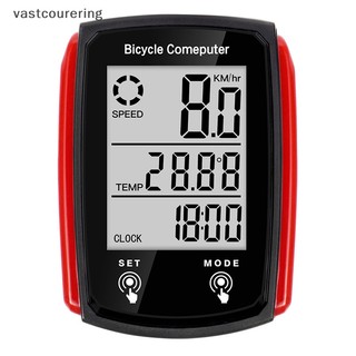 Vast đồng hồ đo tốc độ xe đạp có dây không thấm nước có màn hình lcd