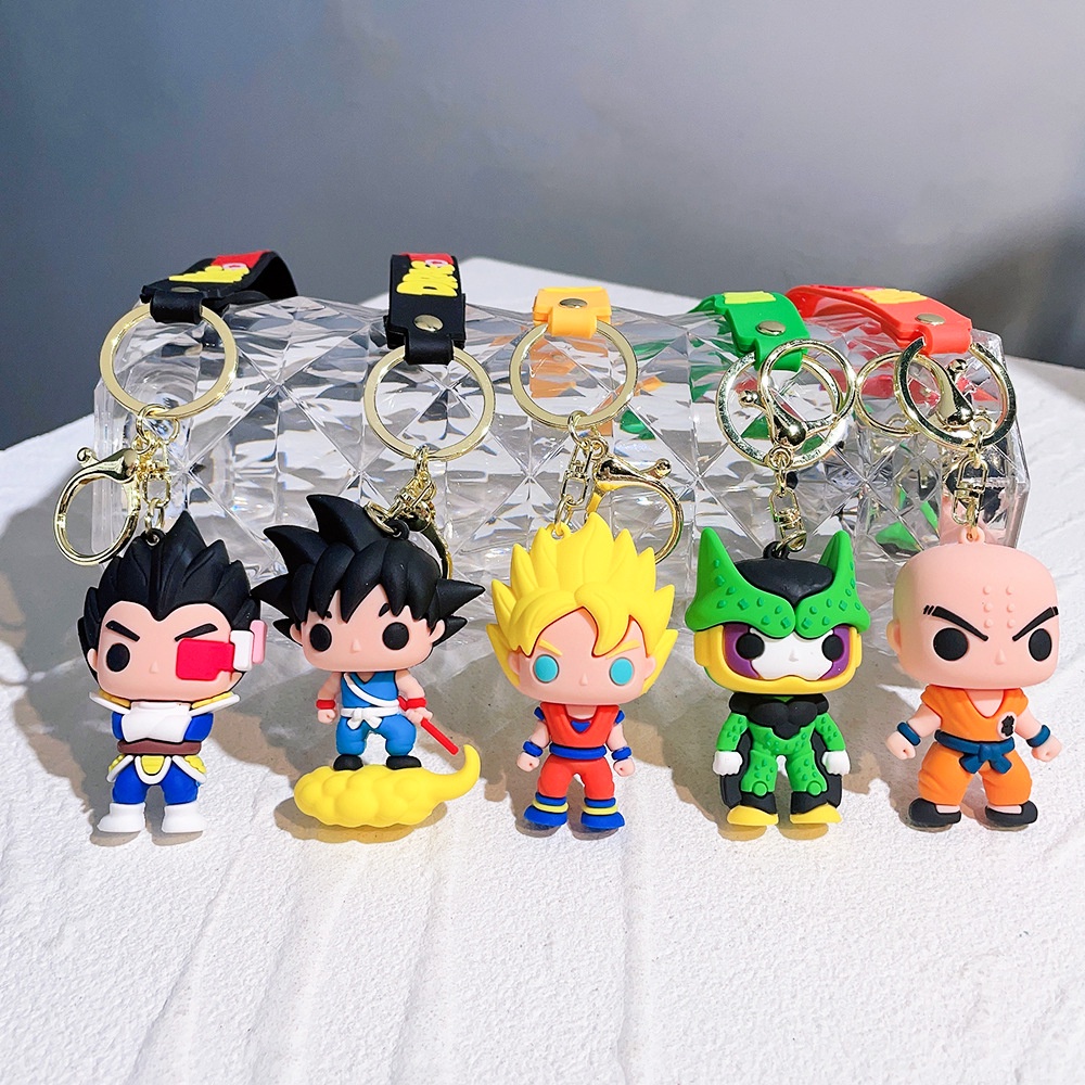 Móc Khóa Silicon Hình Nhân Vật goku Trong Phim Hoạt Hình dragon ball