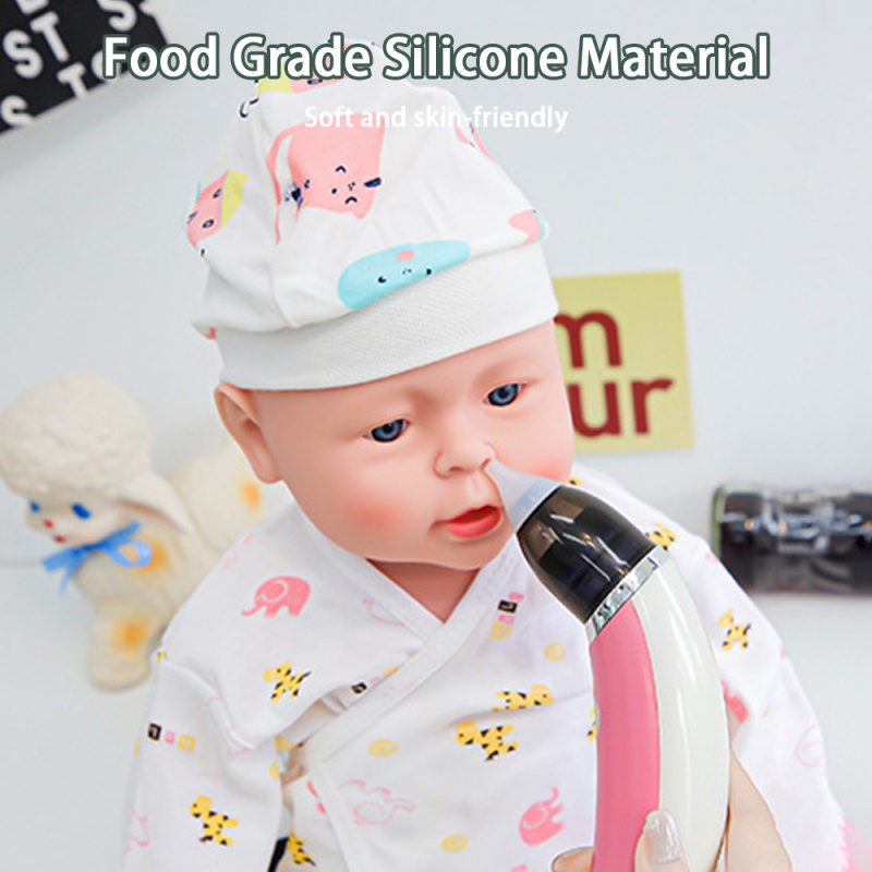 Máy hút mũi Little Bees phù hợp với trẻ sơ sinh, 5 cấp độ hút rất sạch và không gây đau